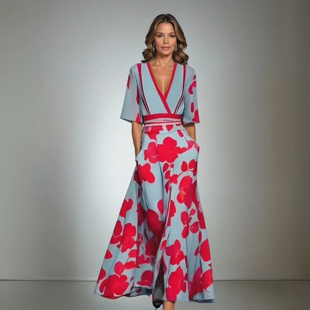 Lizzy Sunday Dress in Leaf Multi Floral