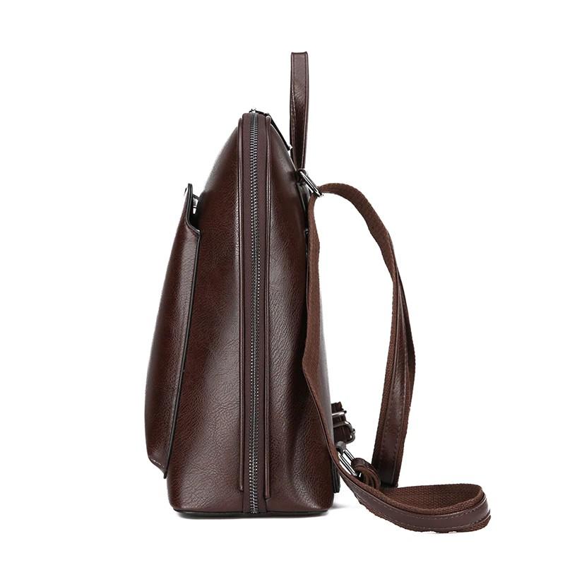 ALICE - VINTAGE DOUBLE-ZIP LEATHER BAG