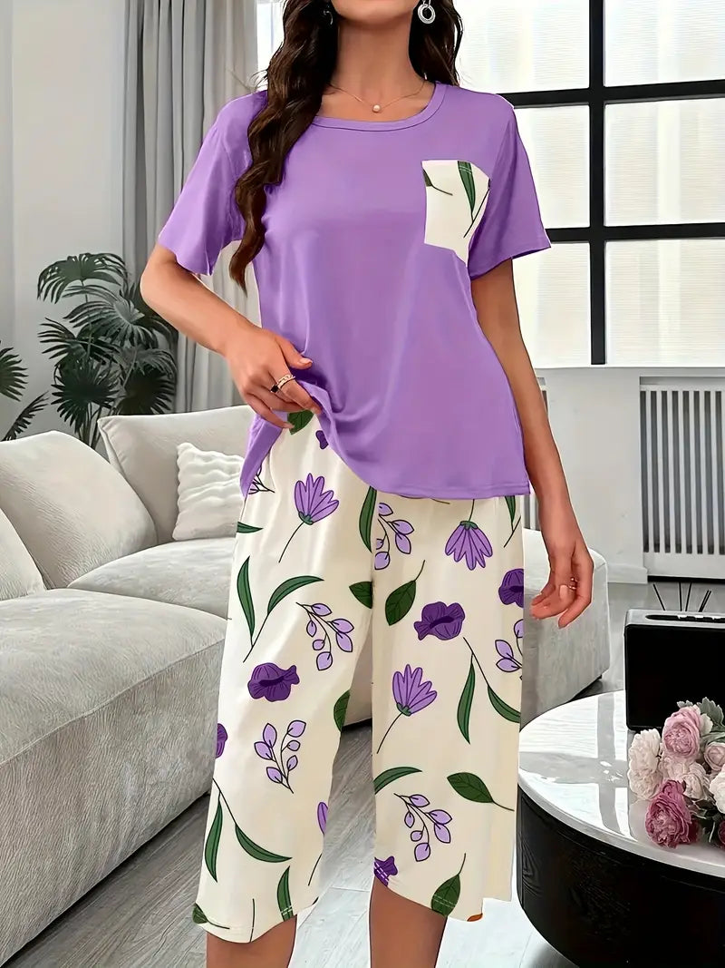 PRINCESSLEA - COZY FLORAL RELAXATION WEAR SET