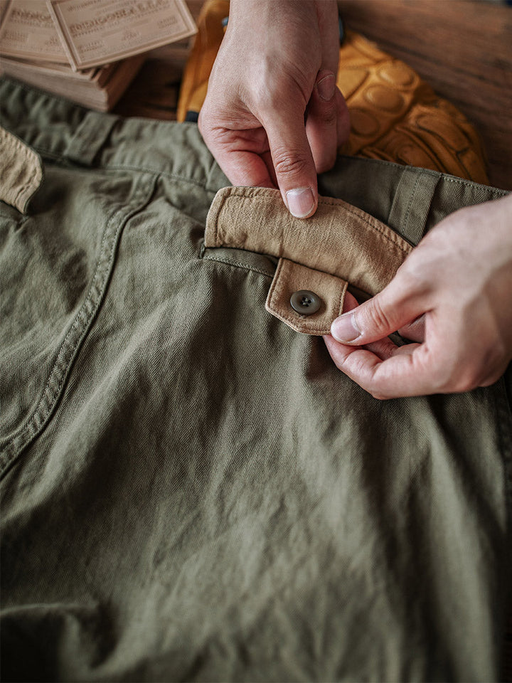LEVI - MILITARY STYLE HERRINGBONE TWILL PANTS
