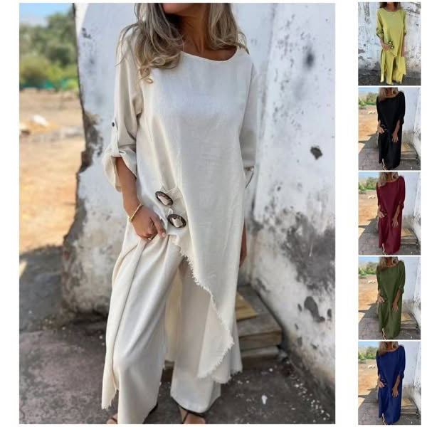 YSA – REFINED COTTON-LINEN COORDINATED SET
