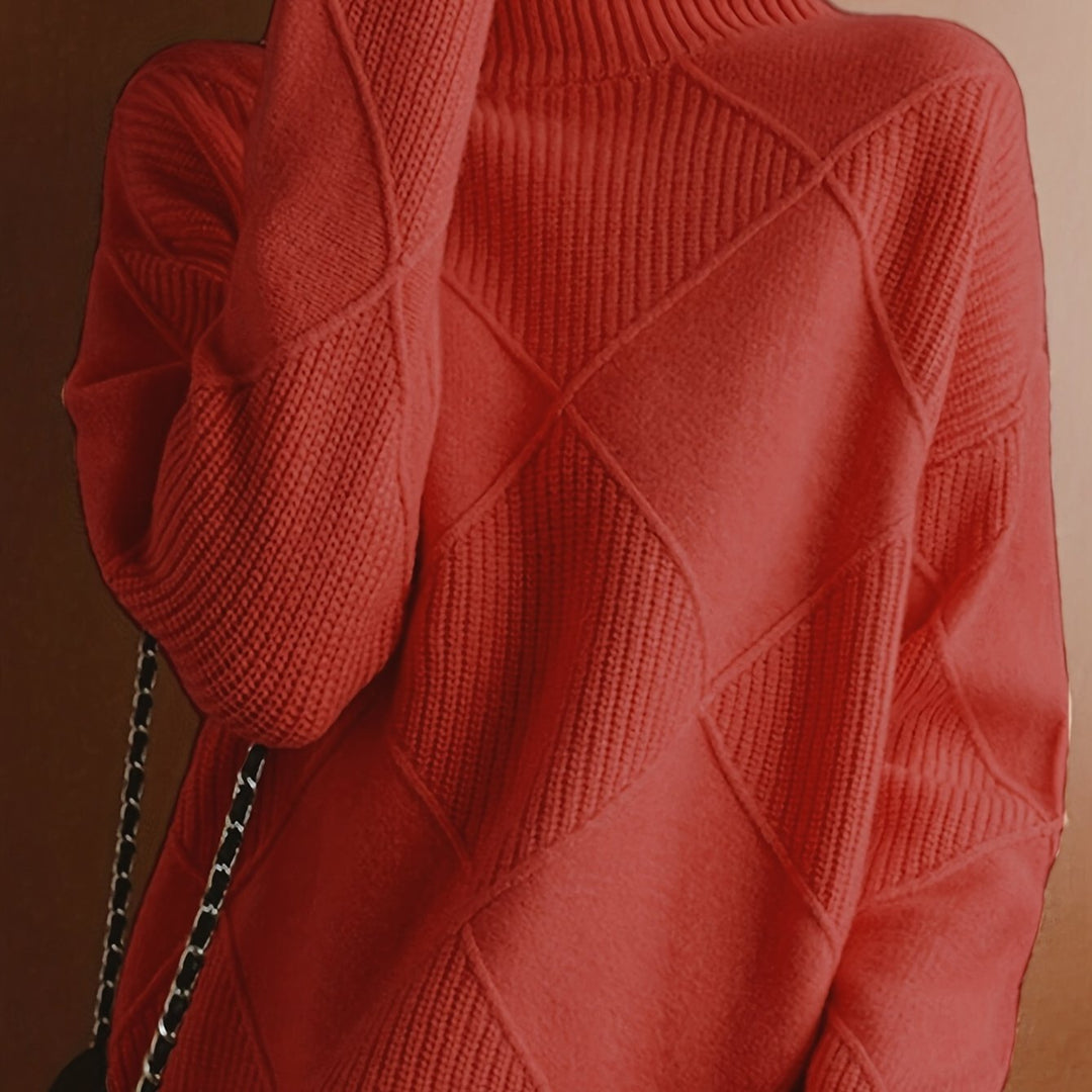 Jessie | Knitted Sweater with High Collar