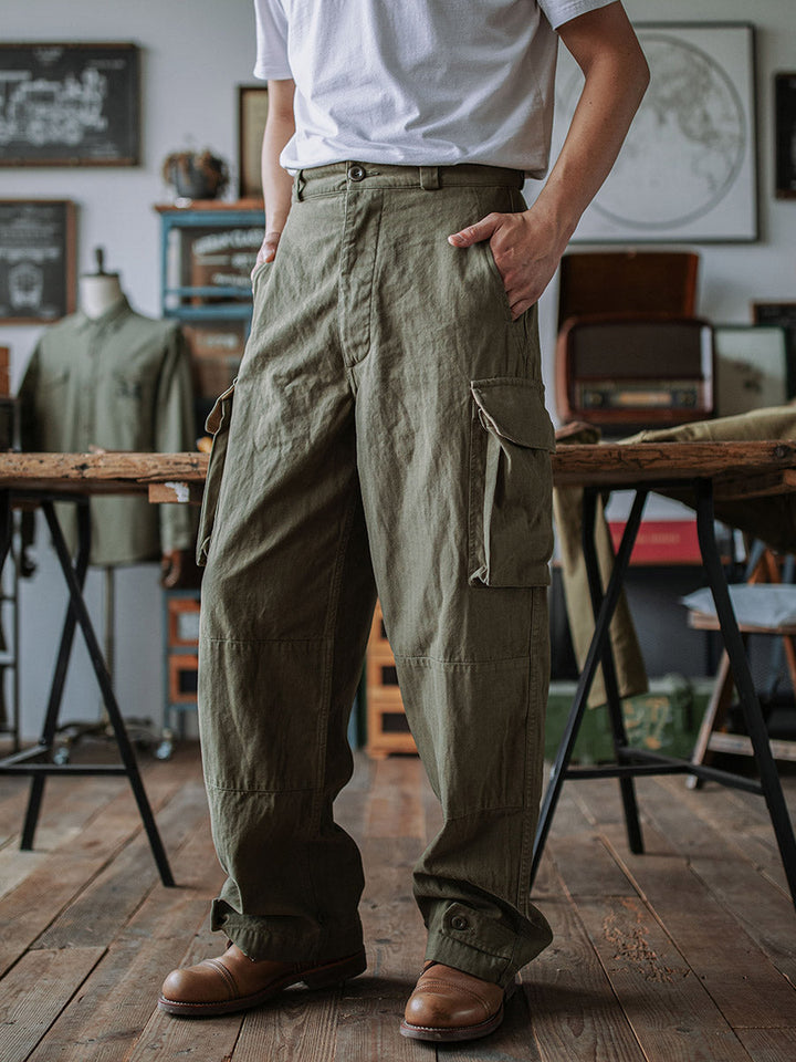 LEVI - MILITARY STYLE HERRINGBONE TWILL PANTS