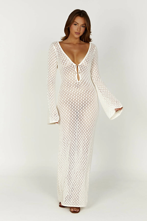 DARLY - COASTAL WHITE STRAPPY DRESS