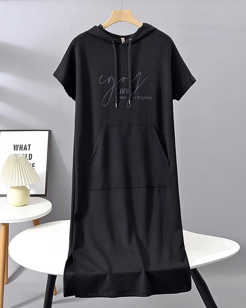 NELU - HOODED EVENING DRESS