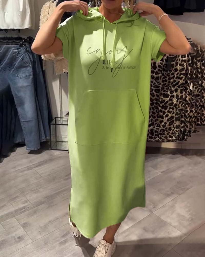 NELU - HOODED EVENING DRESS