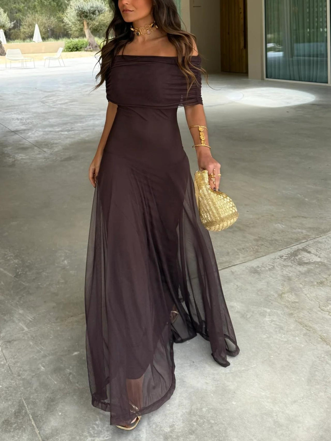 JAYLA - ASYMMETRICAL MESH ONE SHOULDER DRESS Lucas & Grace JAYLA - ASYMMETRICAL MESH ONE SHOULDER DRESS Lucas & Grace