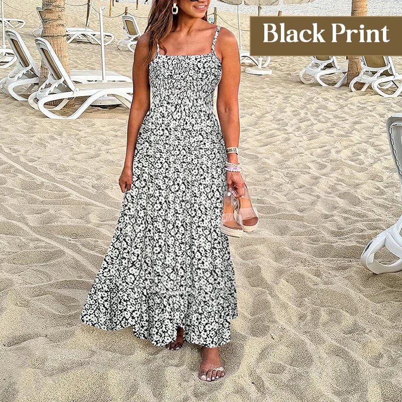 MONROE - ELEGANT FLORAL MAXI CAMI DRESS