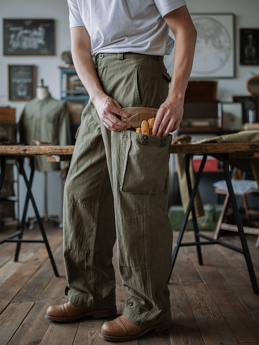 LEVI - MILITARY STYLE HERRINGBONE TWILL PANTS