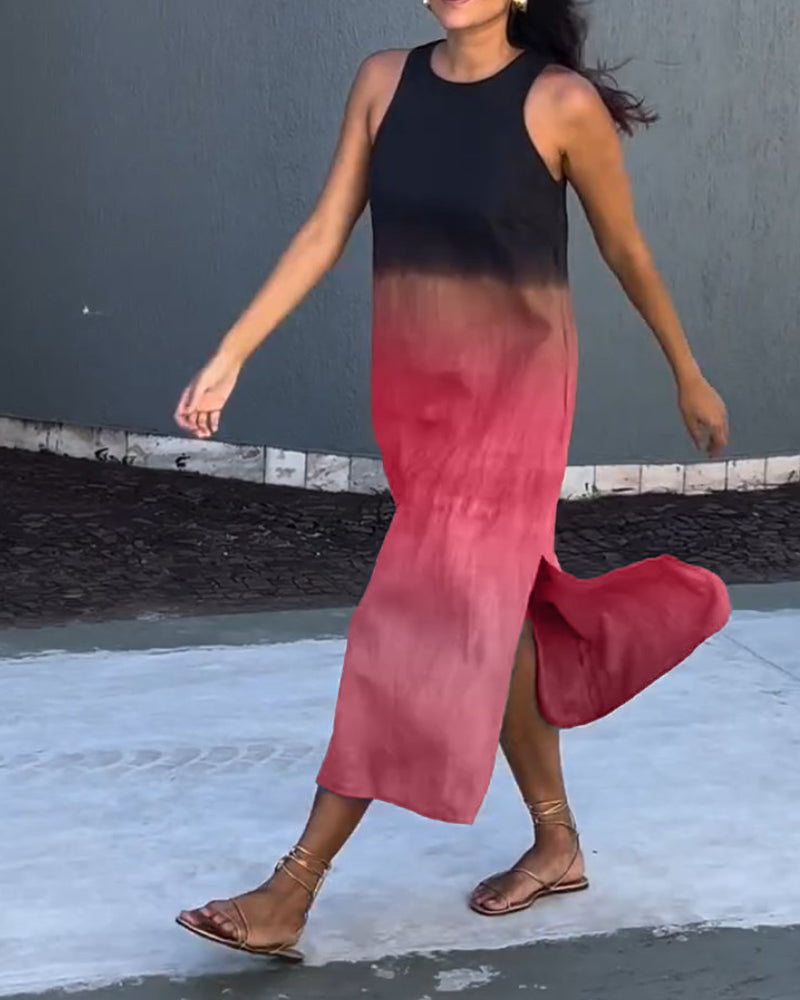 FARRAH - SUNSET SHADE SLAY DRESS
