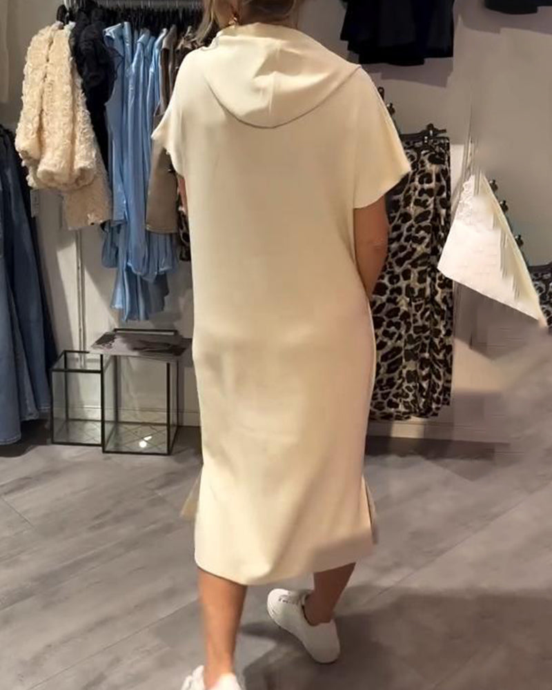 NELU - HOODED EVENING DRESS