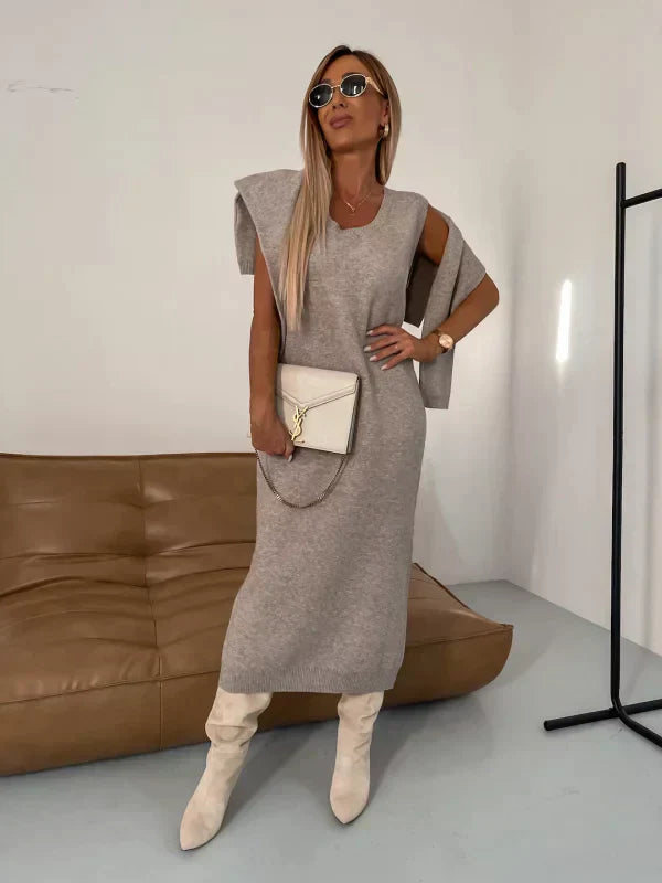 MITCH - COZY TURTLENECK STYLE DRESS SET
