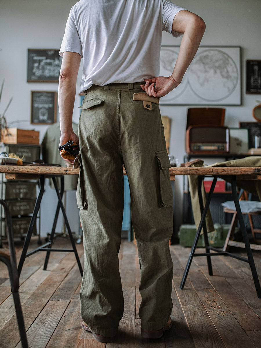 LEVI - MILITARY STYLE HERRINGBONE TWILL PANTS
