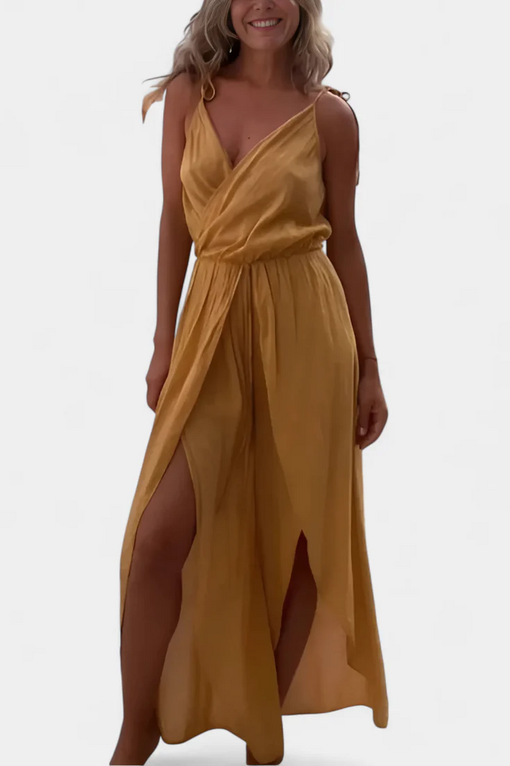 NETH - EFFORTLESS COTTON SLIT-LEG JUMPSUIT