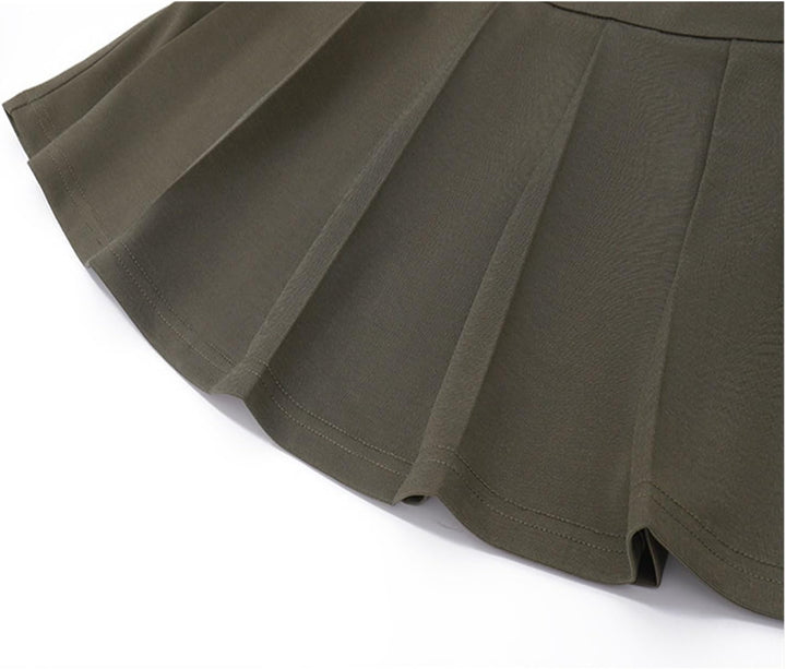 MARIDEE - SLEEVELESS SUIT AND PLEATED SKIRT
