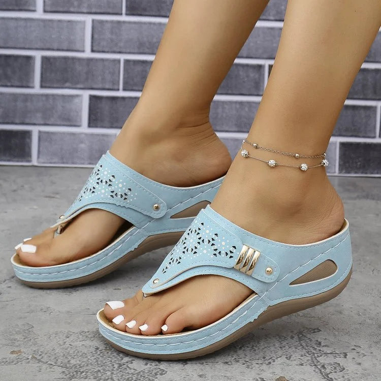 KATIARA - ELEGANT COMFORT WEDGE SANDALS