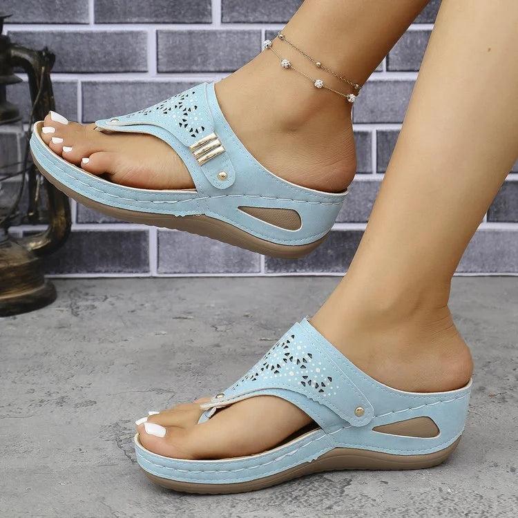 KATIARA - ELEGANT COMFORT WEDGE SANDALS