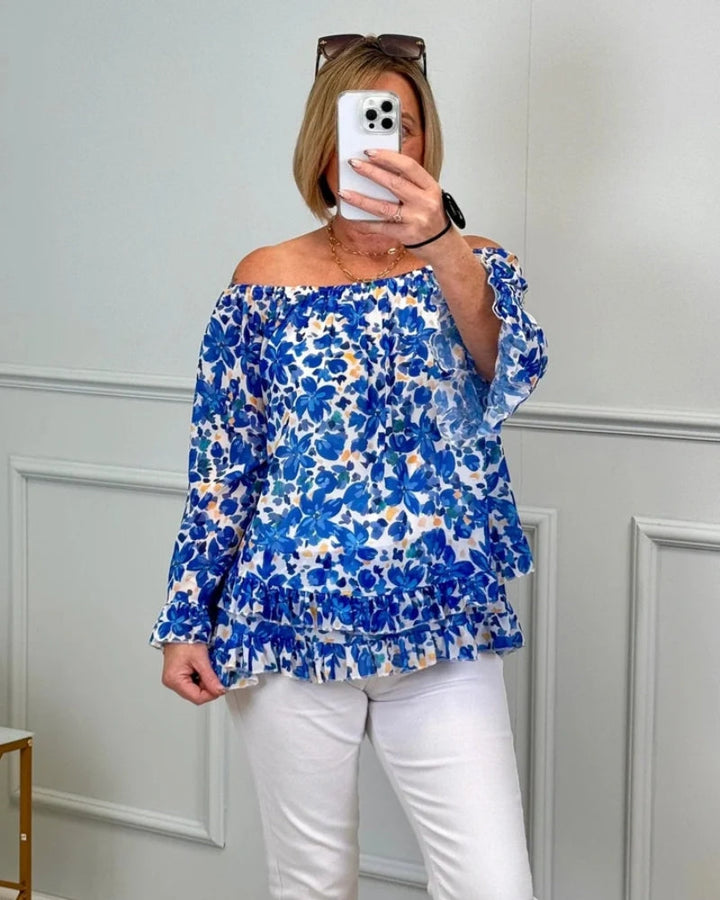 BRITNEY - CASUAL LUXE GLAM BLOUSE