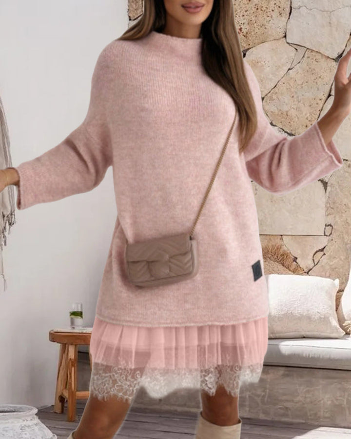 CIRILA - ELEGANT HIGH NECK DRESS SET