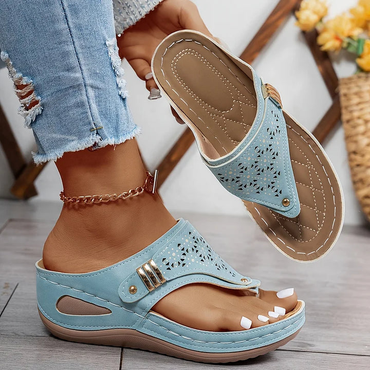 KATIARA - ELEGANT COMFORT WEDGE SANDALS