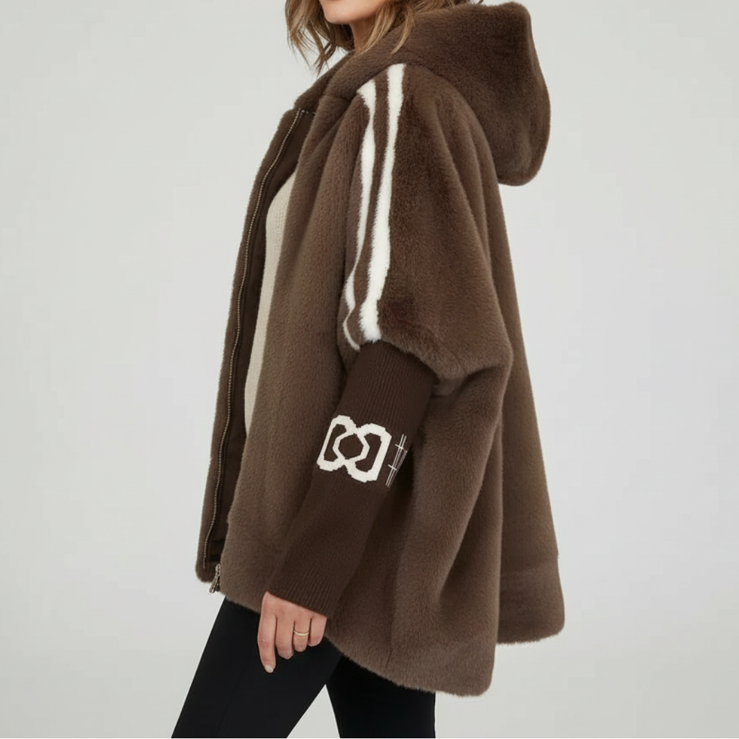 PALOMA - FAUX FUR HOODED JACKET