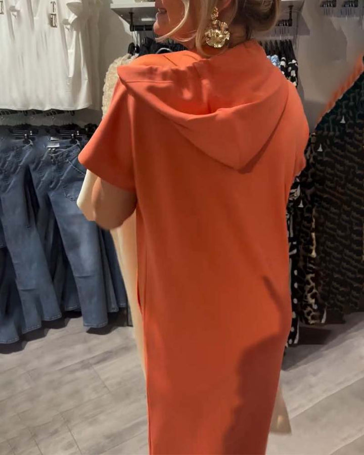 NELU - HOODED EVENING DRESS