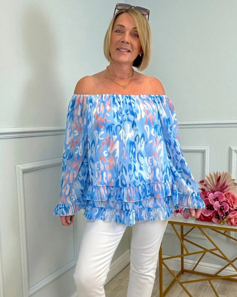 BRITNEY - CASUAL LUXE GLAM BLOUSE