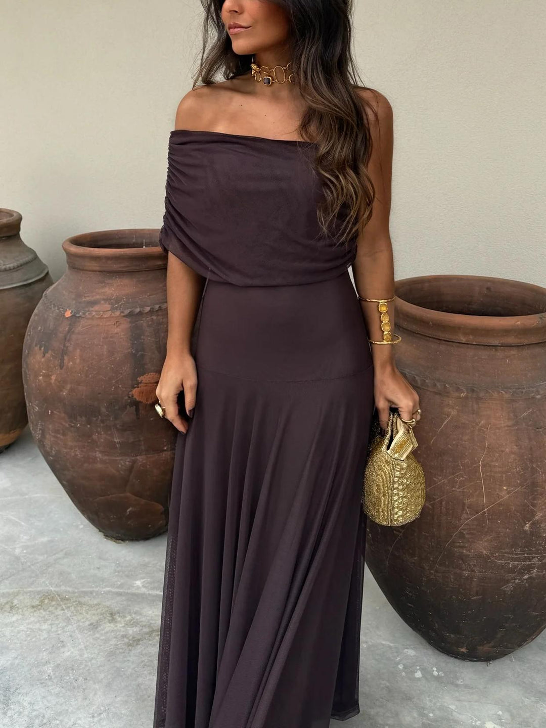 JAYLA - ASYMMETRICAL MESH ONE SHOULDER DRESS Lucas & Grace JAYLA - ASYMMETRICAL MESH ONE SHOULDER DRESS Lucas & Grace