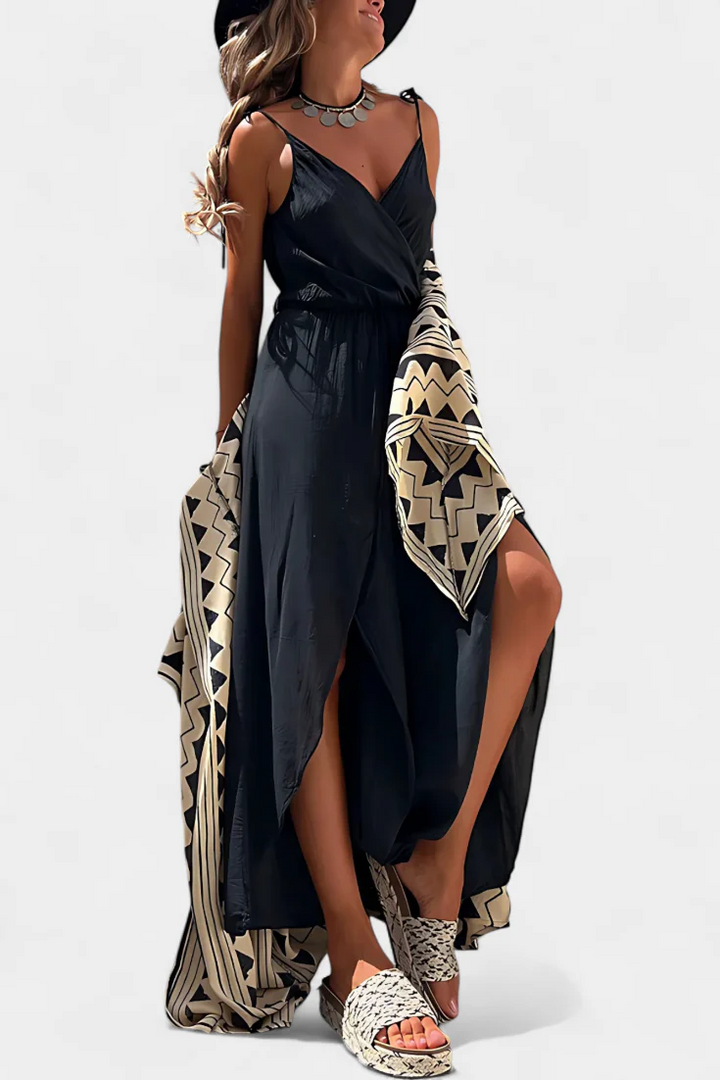 NETH - EFFORTLESS COTTON SLIT-LEG JUMPSUIT