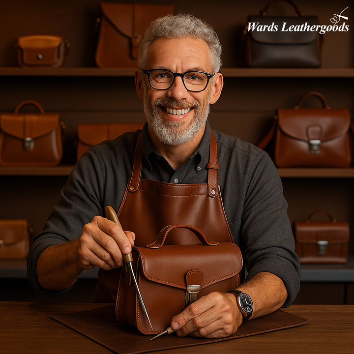 Preston | Sleek Leather Work Briefcase with Twin-Zip Front