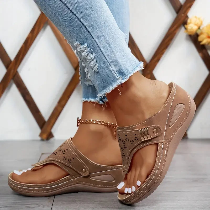 KATIARA - ELEGANT COMFORT WEDGE SANDALS