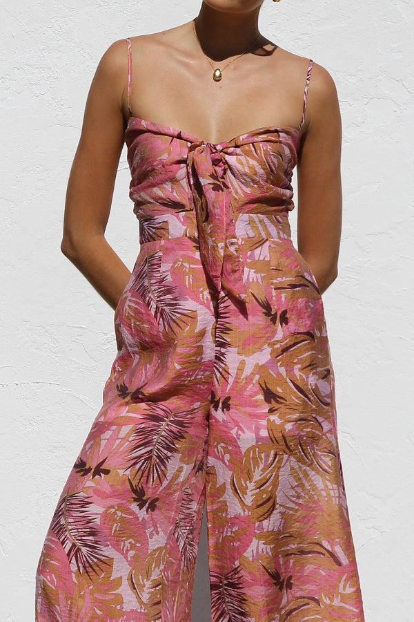 LYAM - TROPICAL PRINT SUMMER JUMPSUIT
