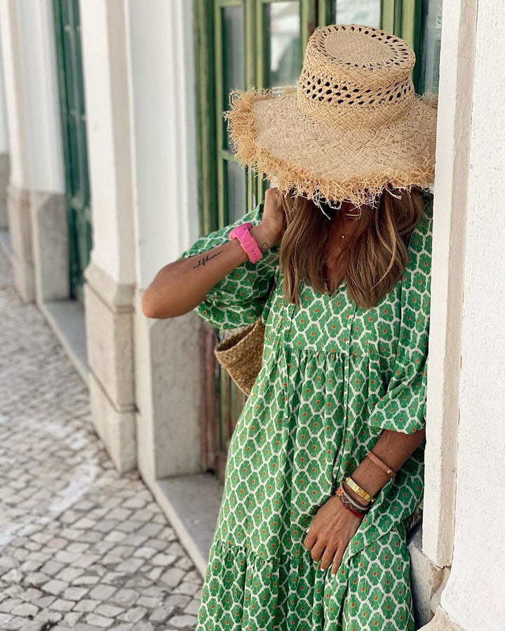 PATSI - PUFFED SHOULDER DRESS