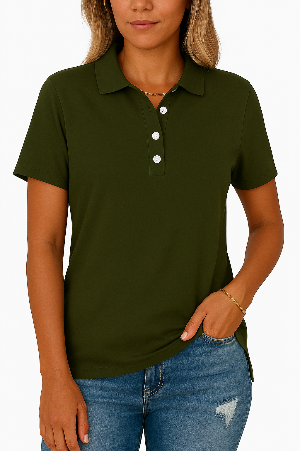 KATH - TAILORED POLO TOP