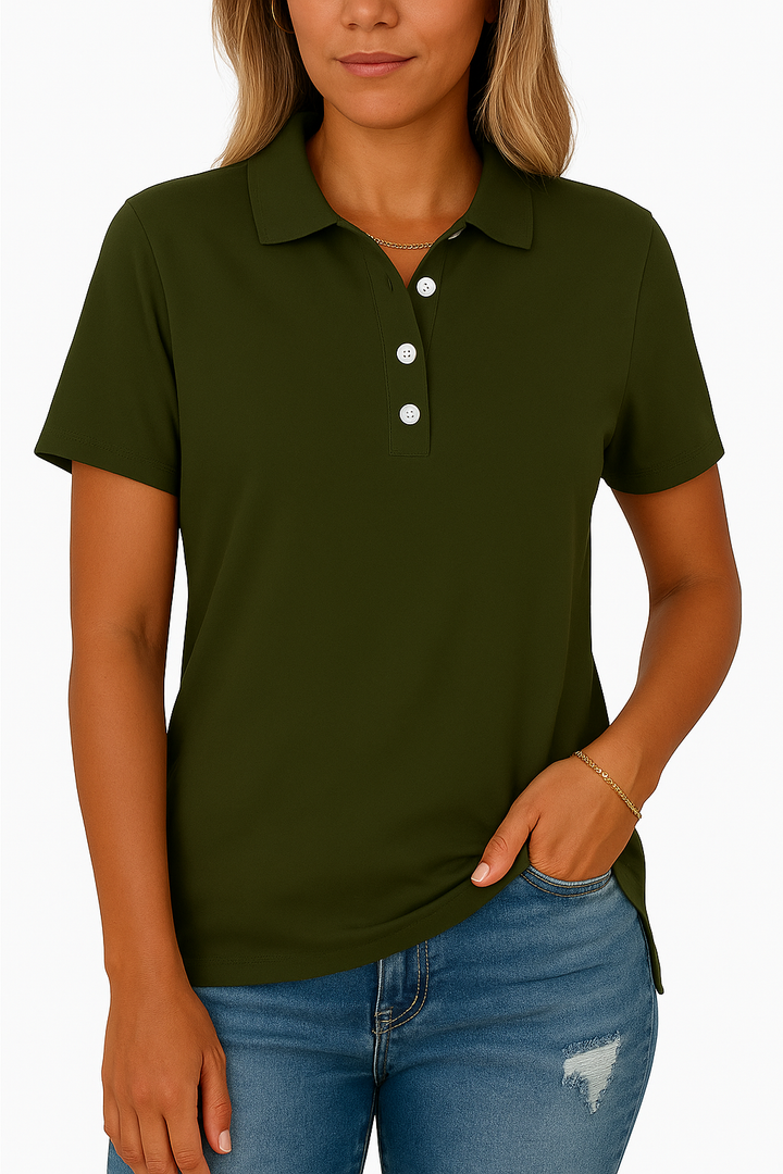 KATH - TAILORED POLO TOP