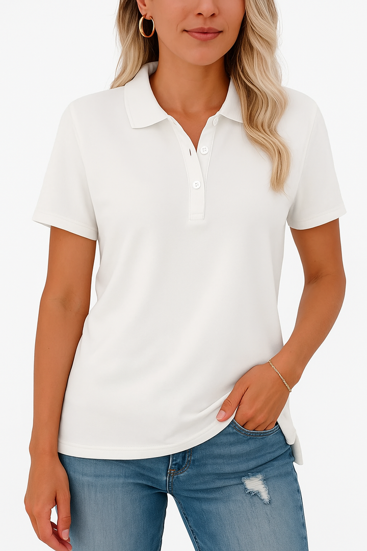 KATH - TAILORED POLO TOP