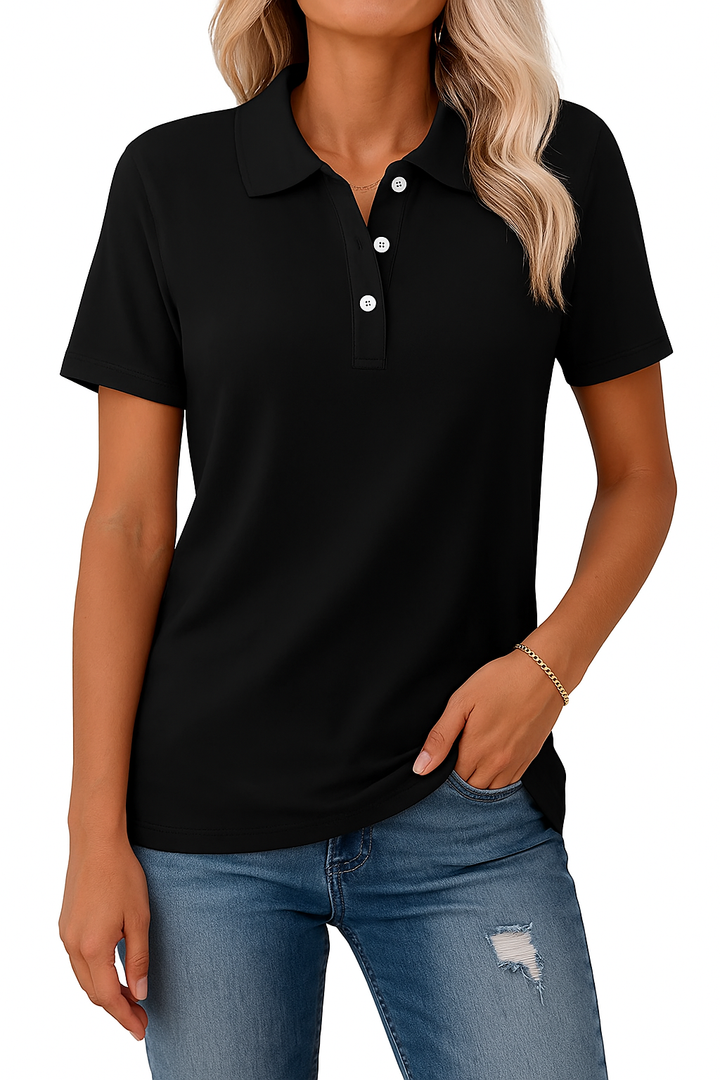 KATH - TAILORED POLO TOP