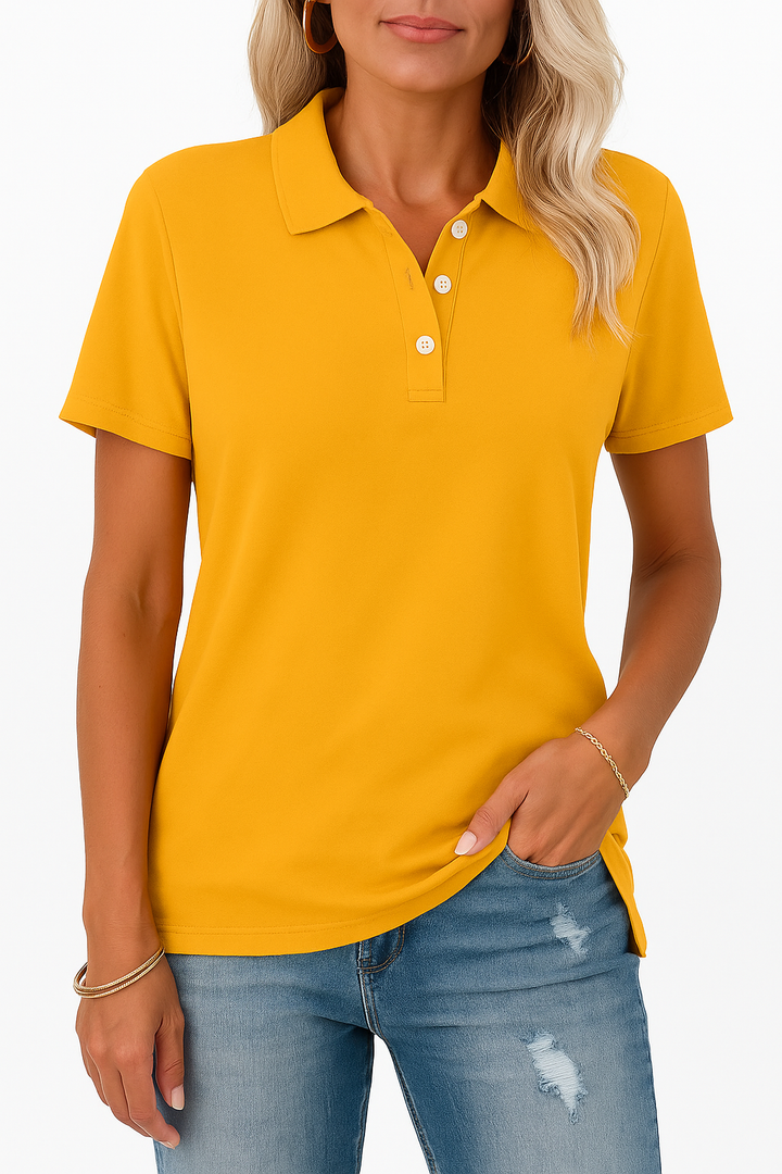 KATH - TAILORED POLO TOP
