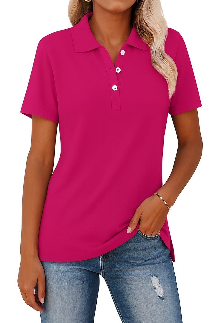 KATH - TAILORED POLO TOP