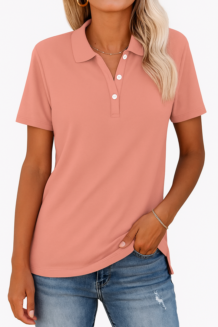 KATH - TAILORED POLO TOP