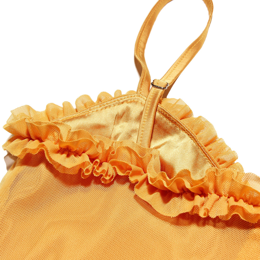 MILAINE - RUFFLE FRONT AND SILHOUETTE DRESS