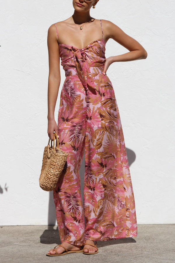 LYAM - TROPICAL PRINT SUMMER JUMPSUIT