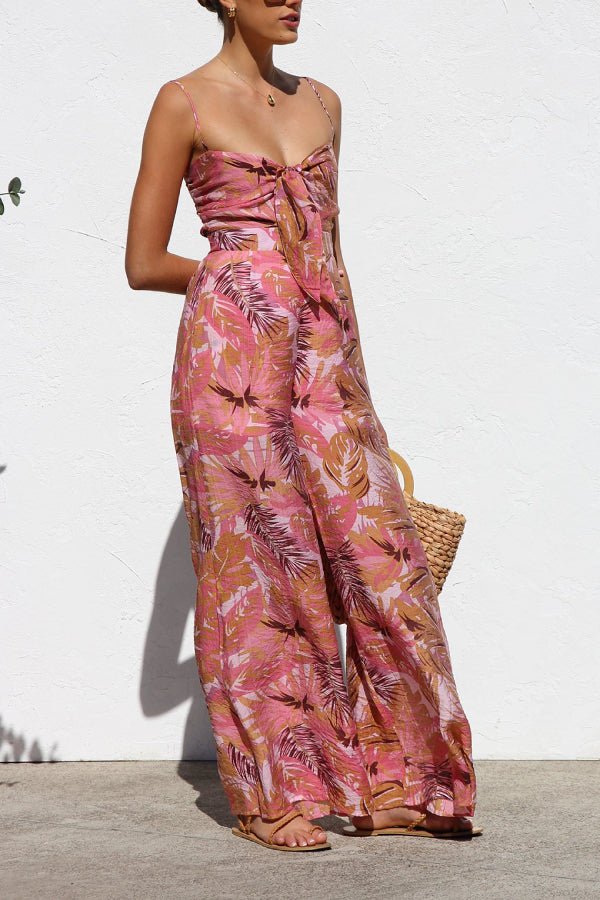 LYAM - TROPICAL PRINT SUMMER JUMPSUIT