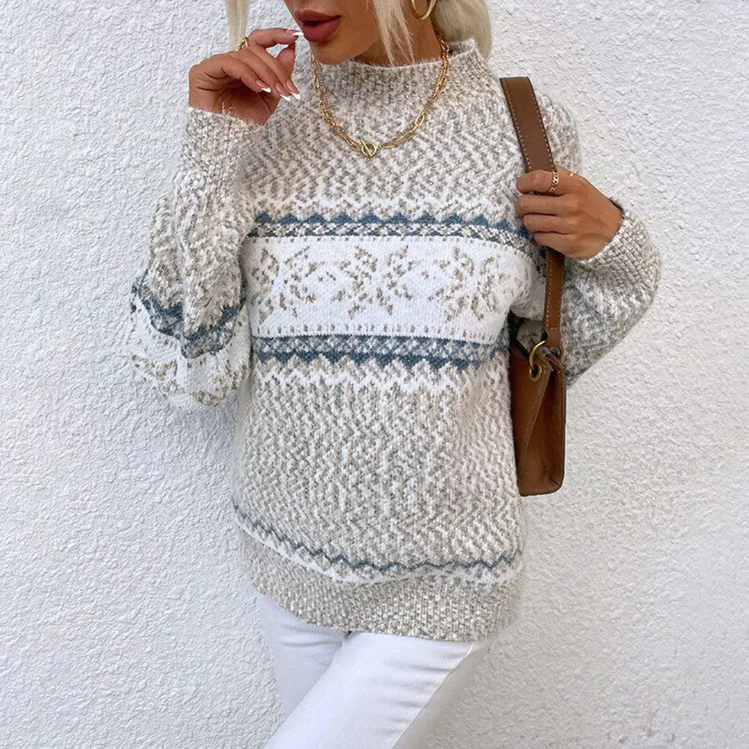 XANDRA - COMFORTABLE KNITTED TURTLENECK