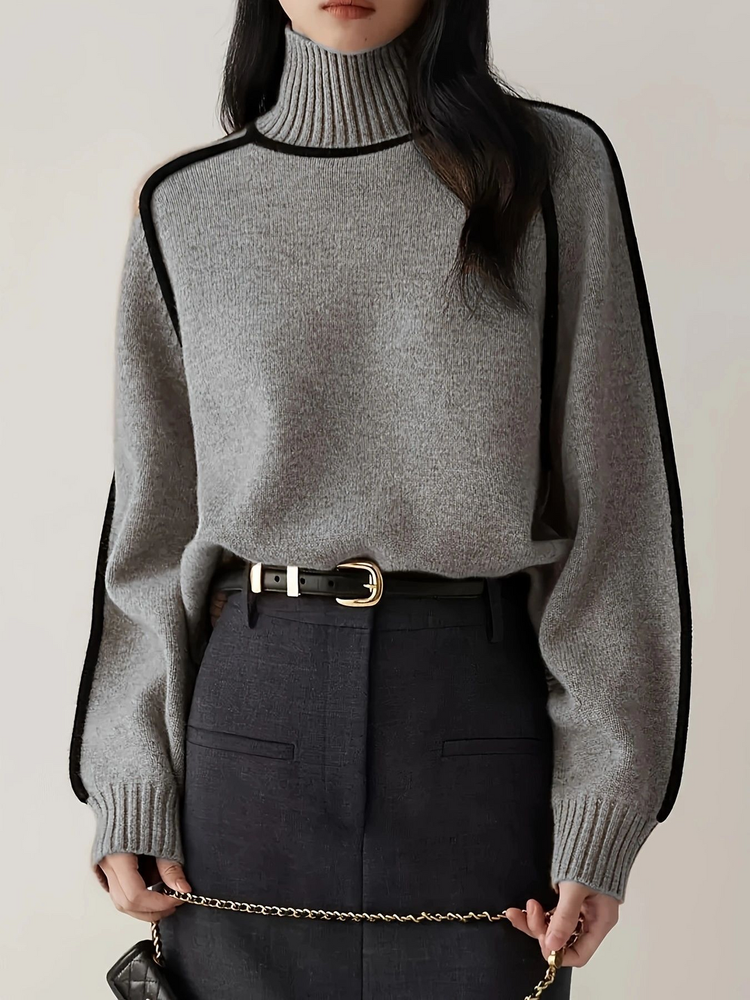 ERMALIE -  RELAXED FUNNEL NECK