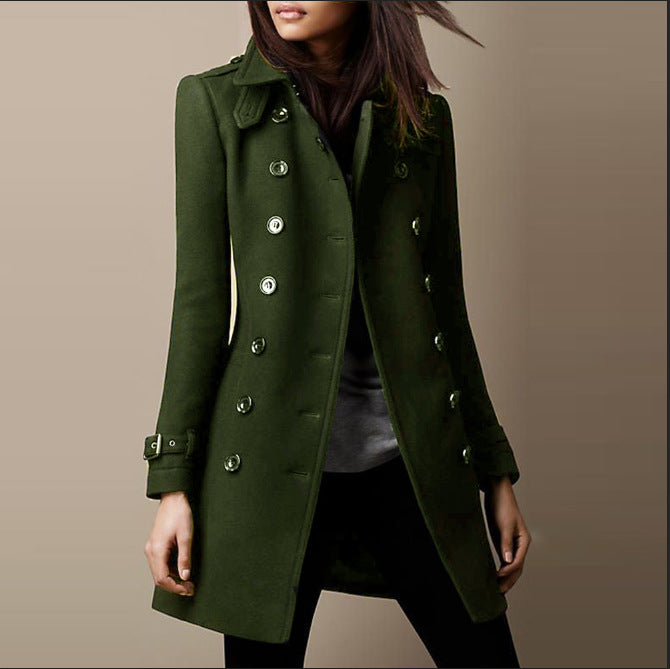 CAROLYN - LAPEL DOUBLE-BREASTED COAT