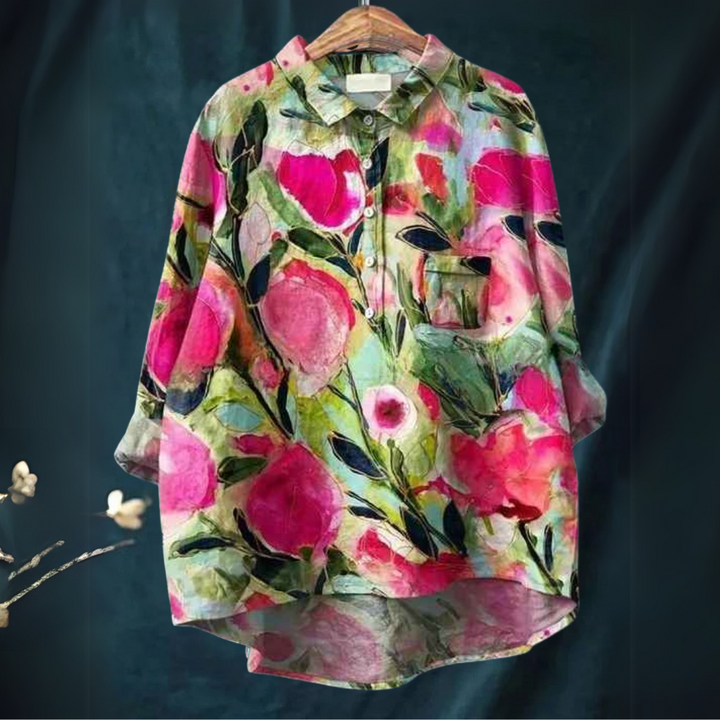 Terra | Vintage Lovely Floral Art Print Shirt