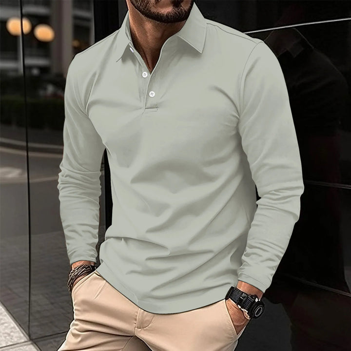 DOUG - RELAXED LONG-SLEEVE POLO