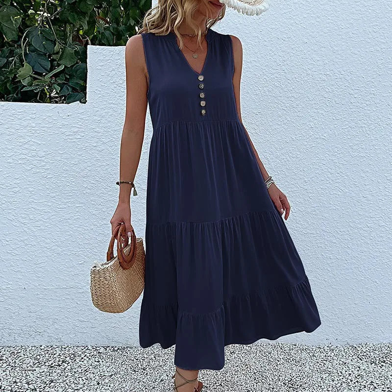 HOLLAND - BREEZY ELEGANT MAXI FLOW DRESS