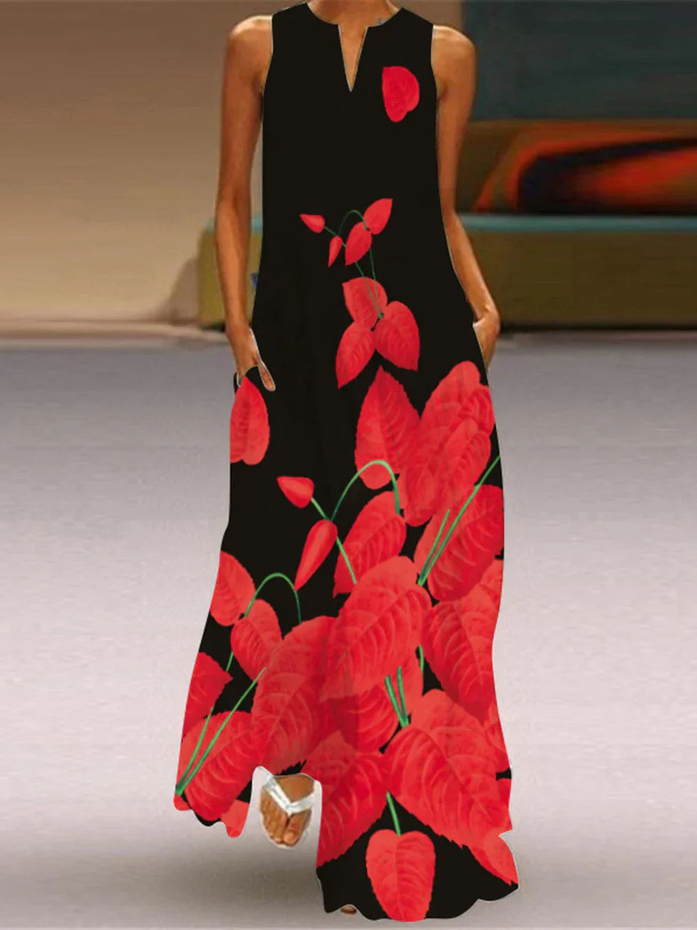 TEZZA - WILDFLOWER FLUTTER DRESS